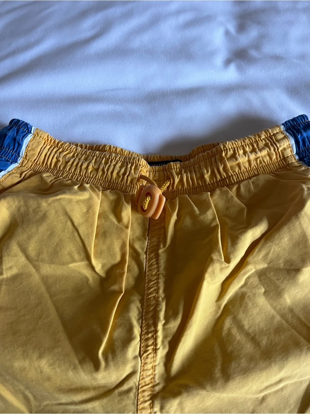 OshKosh B'gosh Yellow & Blue Lined Youth Cargo Shorts